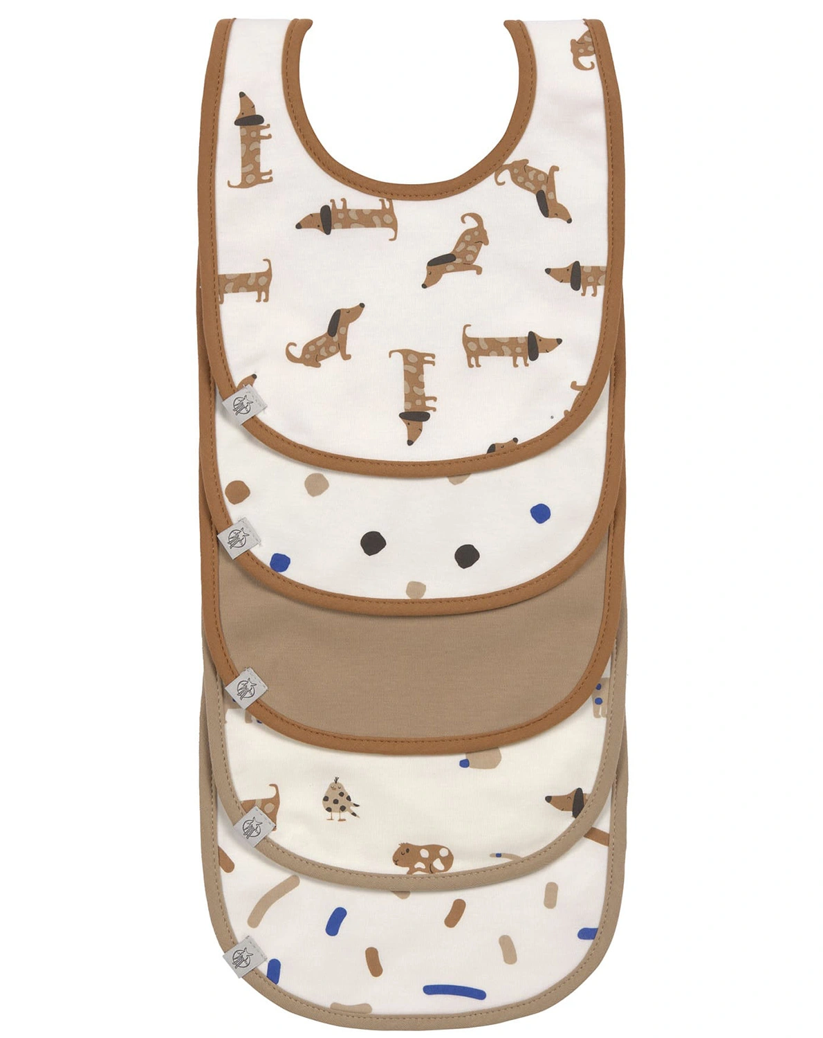 Klett-Lätzchen LITTLE MATEYS 5er Set in royal blue
