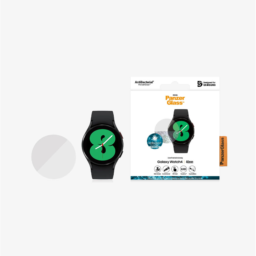 Samsung Galaxy Watch 4 (40 mm) Antibakterielle Panzer Glas Displayschutz (3650)