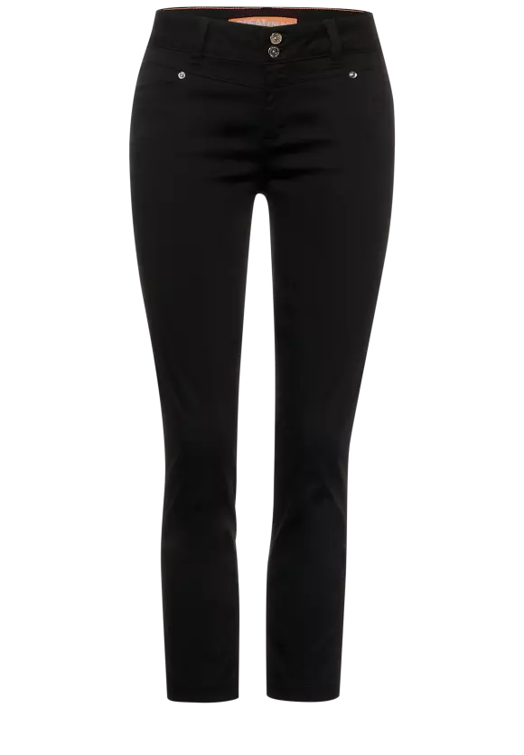 Casual Fit Hose in Unifarbe - Black