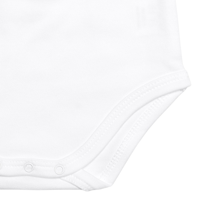 Langarmbody weiss mit Kragen