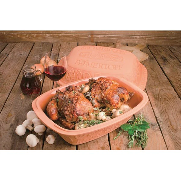 Cocotte ovale en terre cuite 39 cm 6 personnes Römertopf