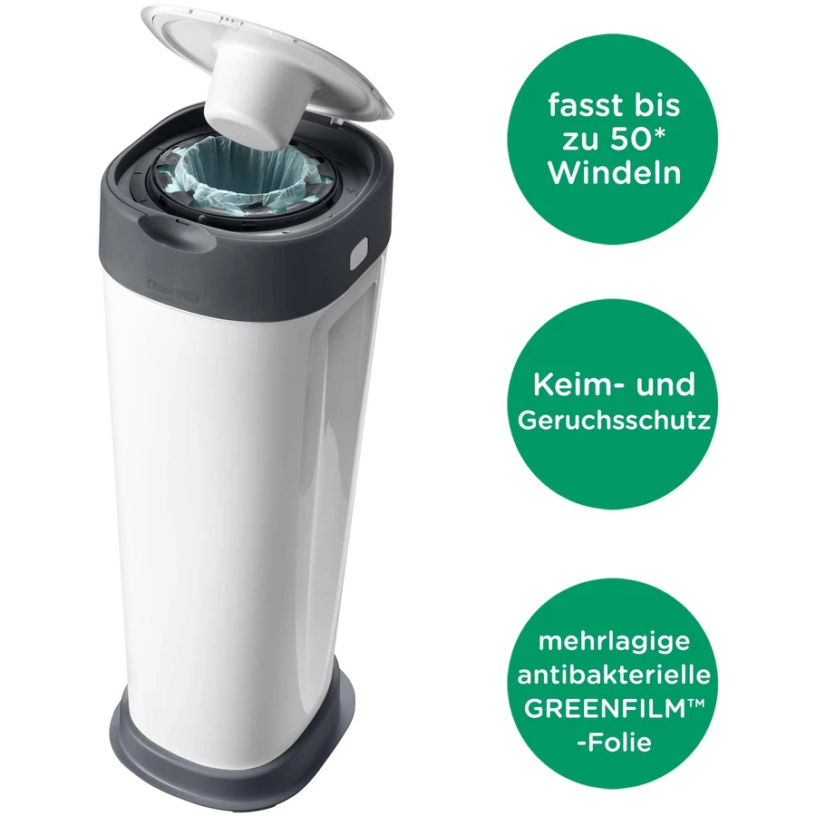 Tommee Tippee Windeleimer Twist & Click Sangenic XL, weiß