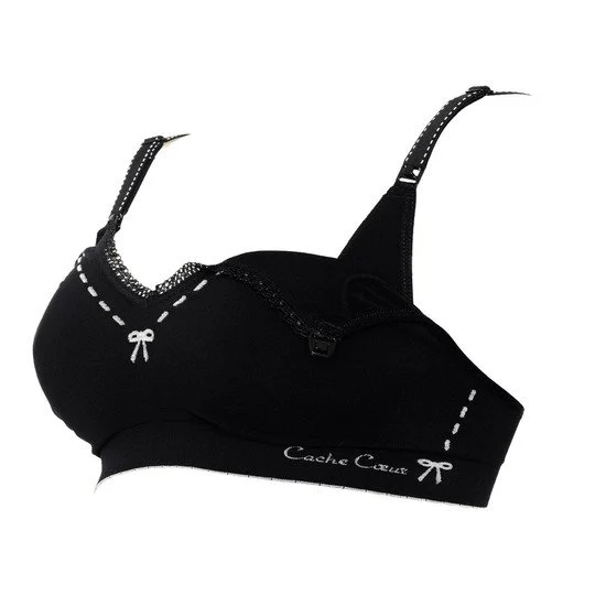 Brassière de grossesse et d'allaitement Illusion   Noir        S   de               Cache Coeur