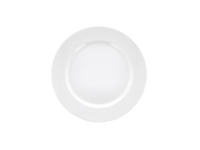 Pillivuyt Tallerken flad med fane White