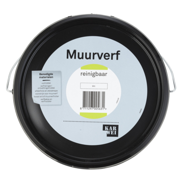KARWEI muurverf reinigbaar wit 2,5 liter
