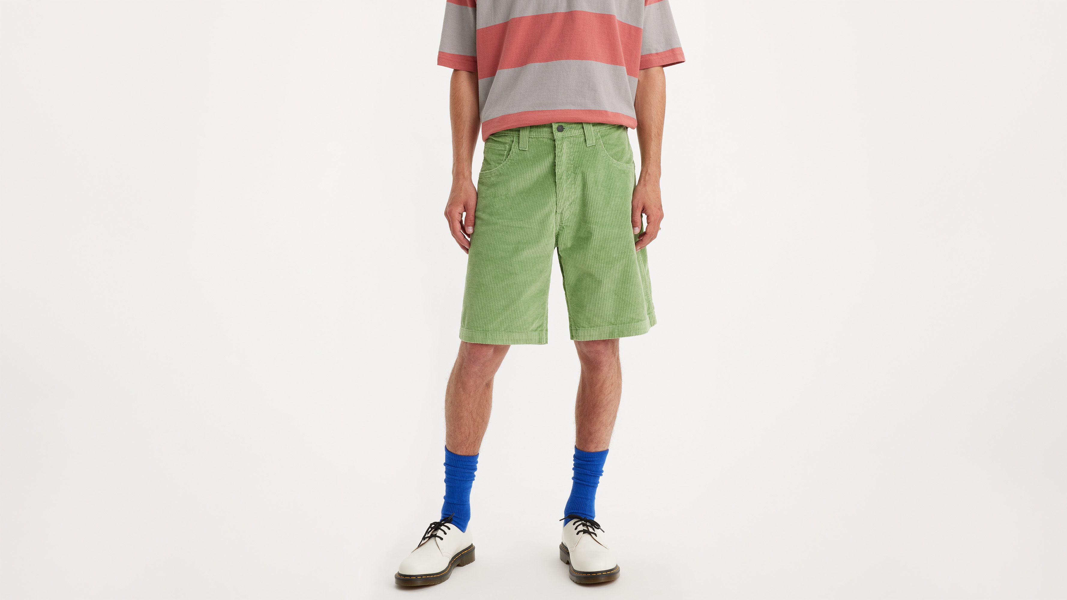 Levi's® Skateboarding Drop-In short velours - Jade Green - Vert