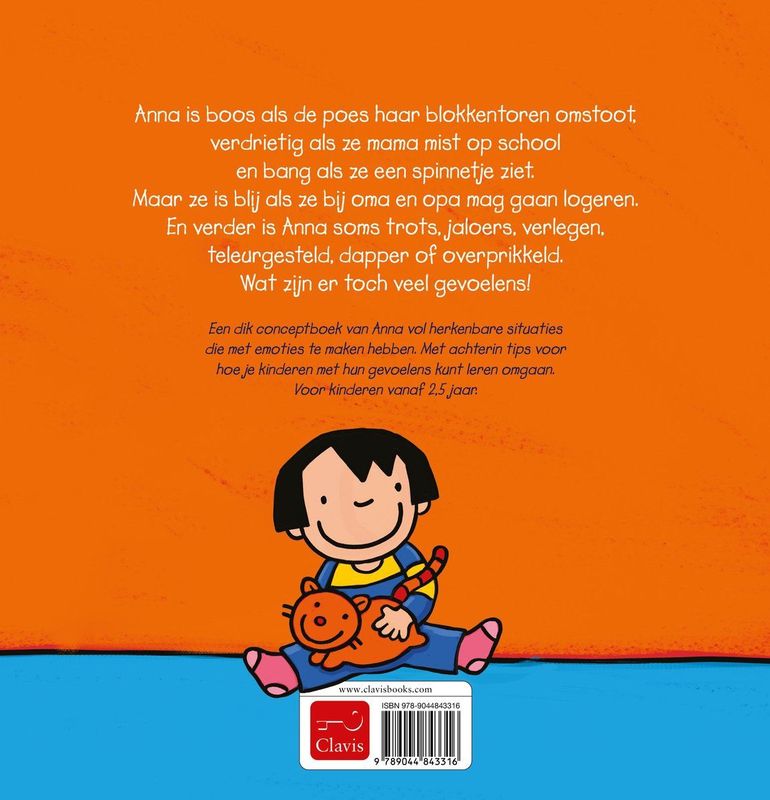 Anna - Anna's Grote Emotieboek - Conceptboek - Voor Kinderen vanaf 2,5 Jaar