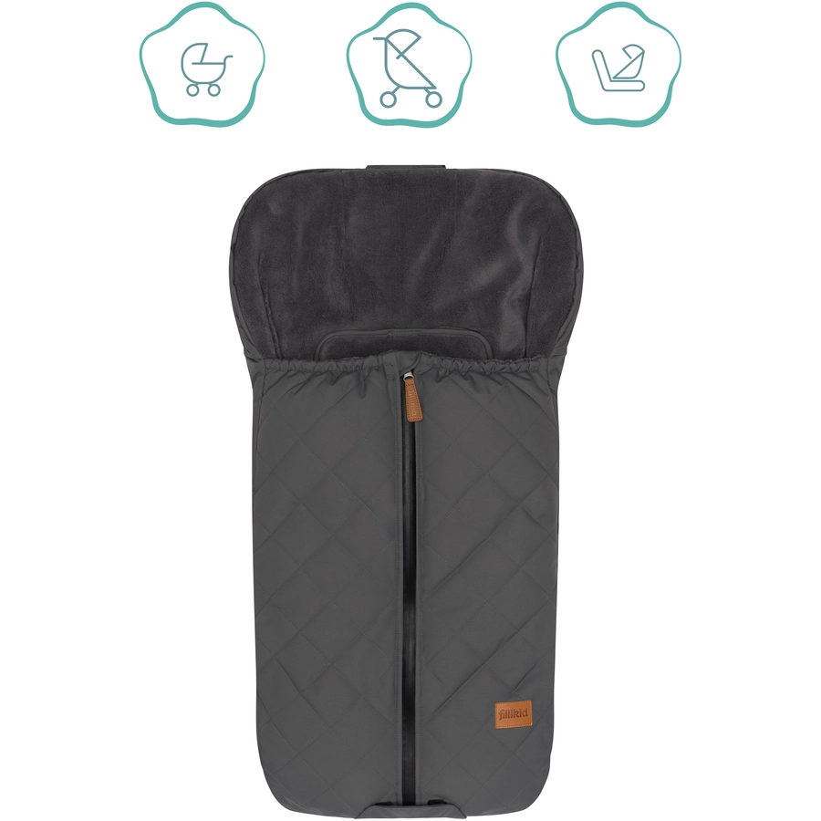 fillikid Winterfußsack Nevado für Babyschale Grau