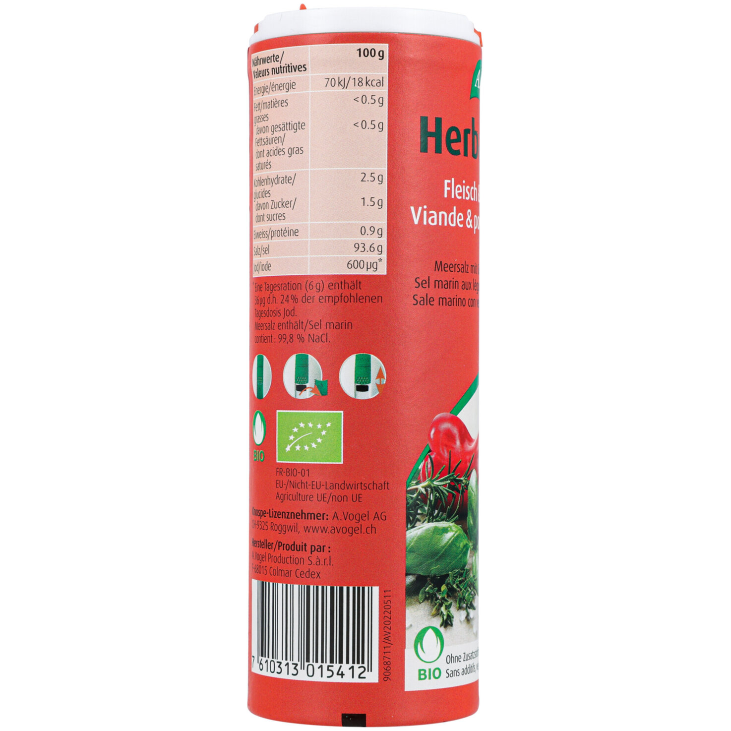 A.Vogel Bio HerbamareTrocomare Fleisch & Kartoffel Gewürz