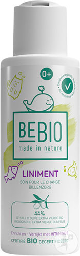 Bebio Liniment Soin Pour Le Change 44% D'Huile D'Olive Extra Vierge Bio Format Voyage Flacon 100ml