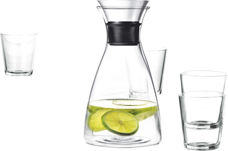 Eva Solo Karaffel drypfri 1,0 l. med 4