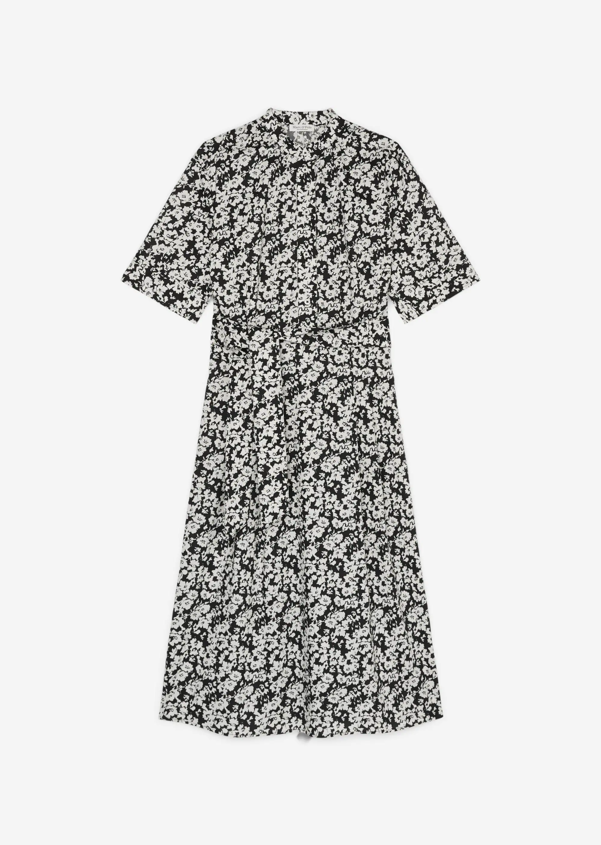 Print-Blusenkleid fittedaus Organic Cotton-Lyocell-Mix