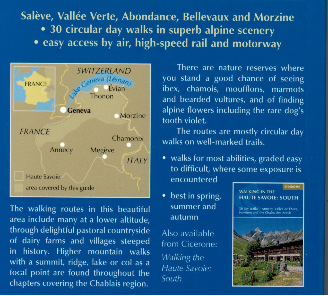 CICERONE - WALKING IN THE HAUTE SAVOIE NORTH