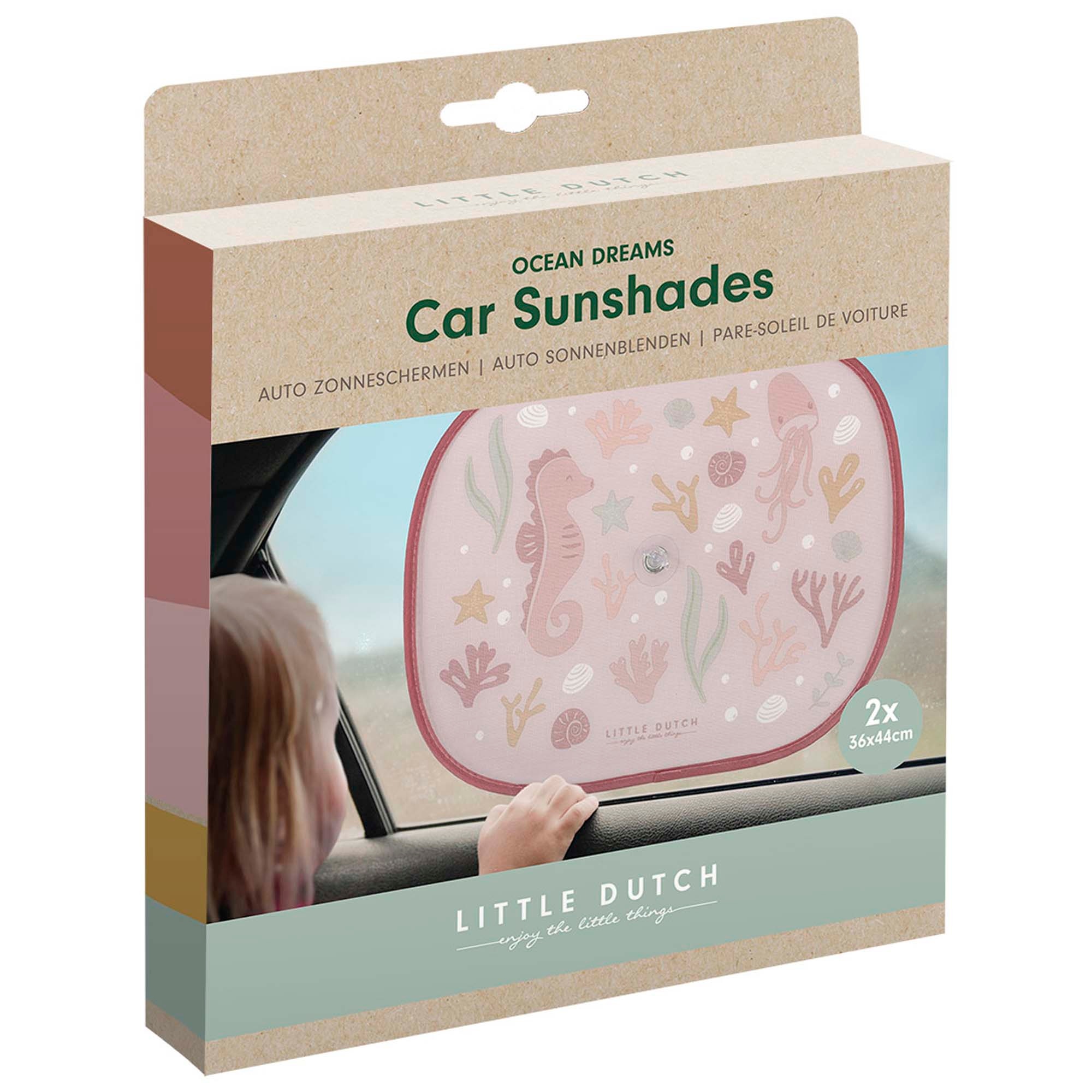 Little Dutch Ocean Dreams zonneschermpjes Pink - zonneschermen - Prénatal