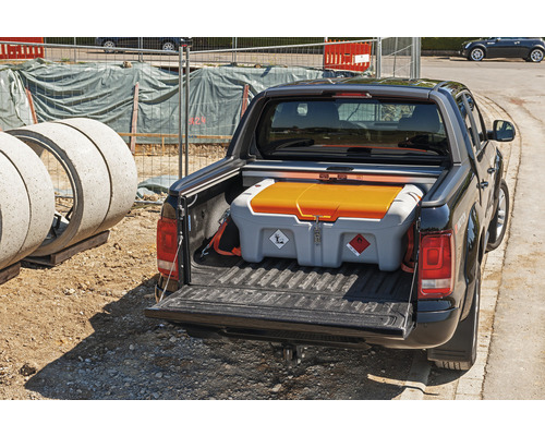 CEMO Easy 210 L diesel mobiel tanksysteem voor pick-up trucks met één deksel, CAS-compatibel, zonder accu en lader