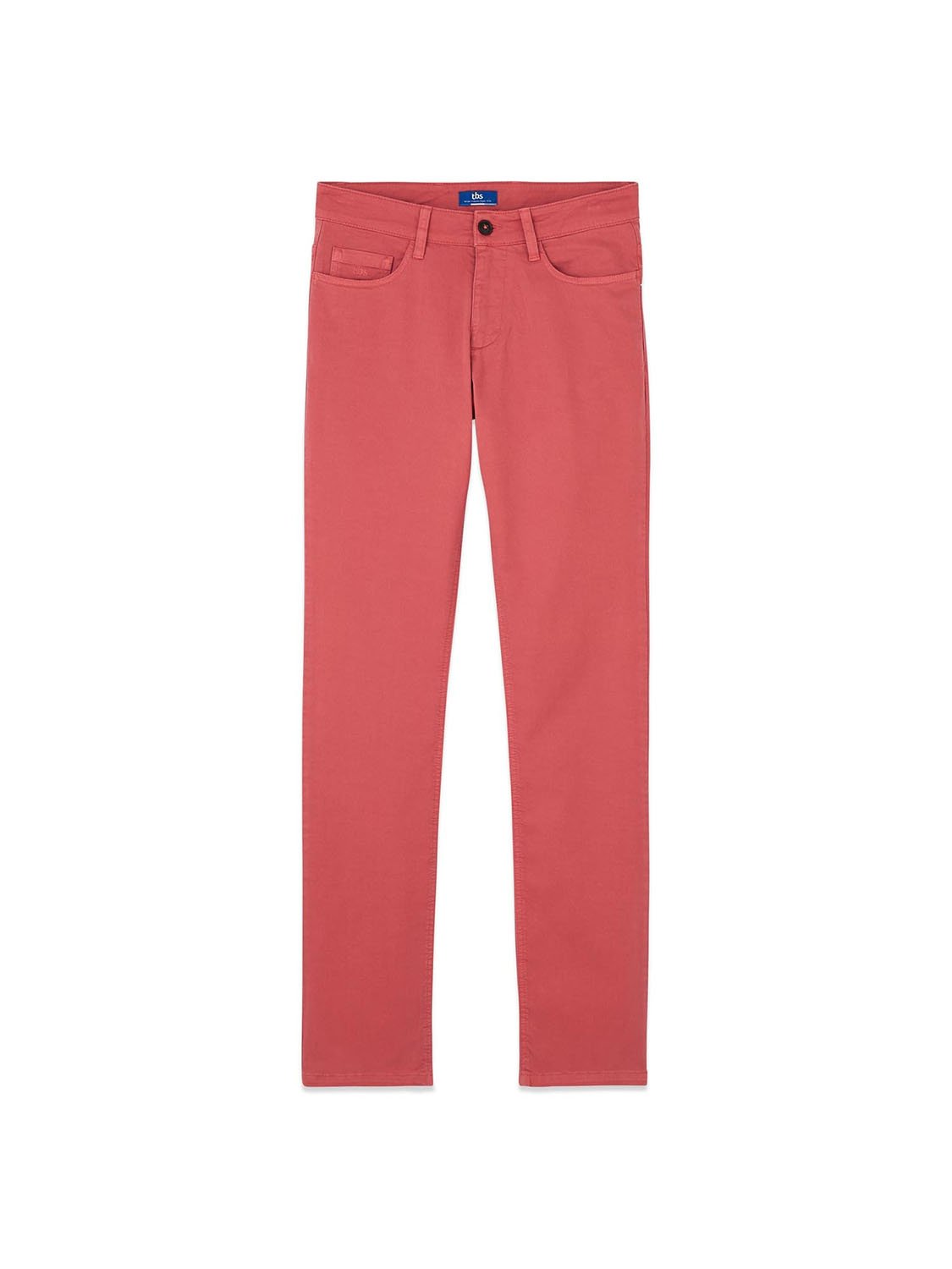 Pantalon Homme Coupe Droite Coton Rose