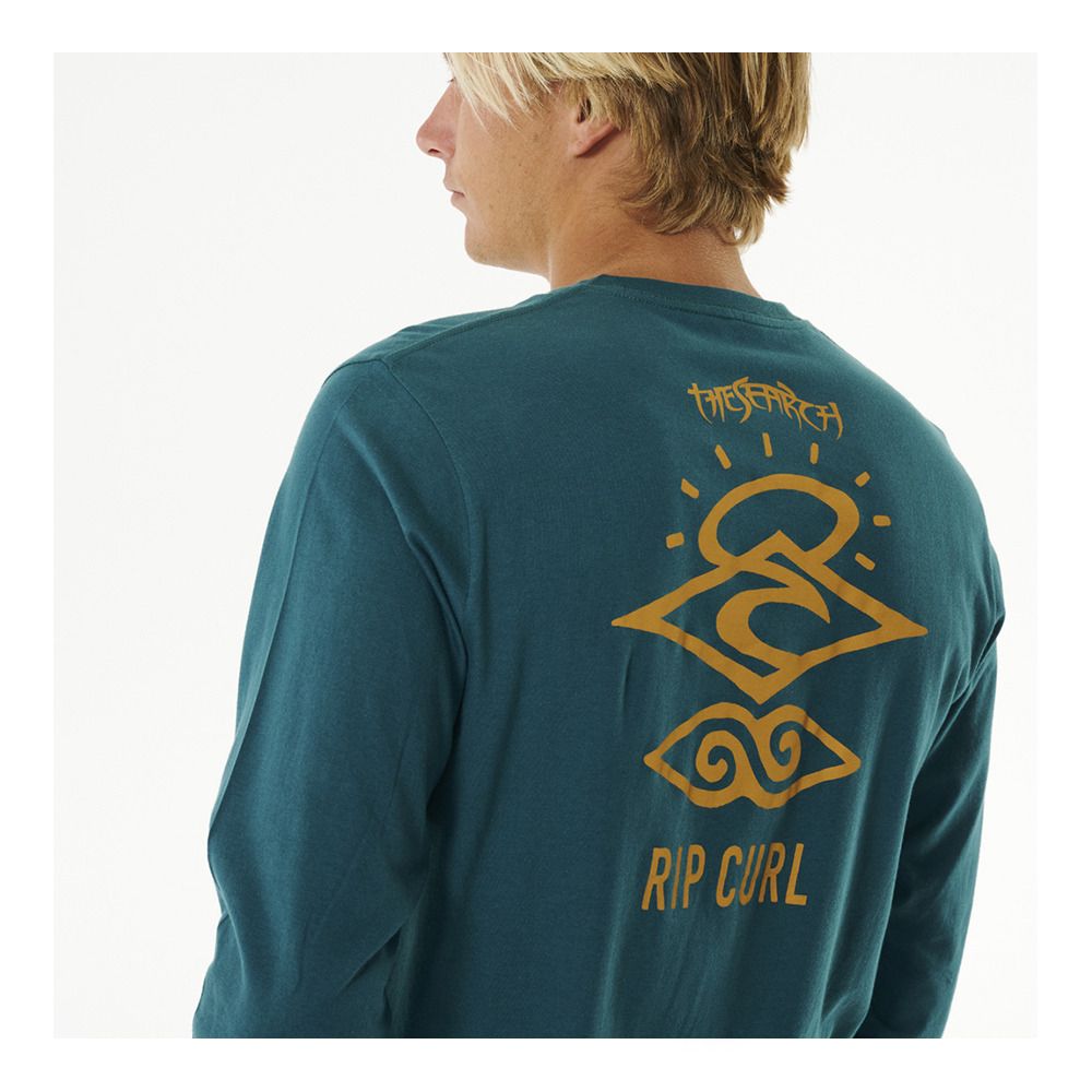 Rip Curl SEARCH ICON - Tee-shirt Homme blue green