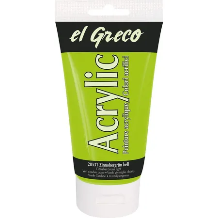 KREUL el Greco Acrylic Zinnobergrün hell 150 ml Tube