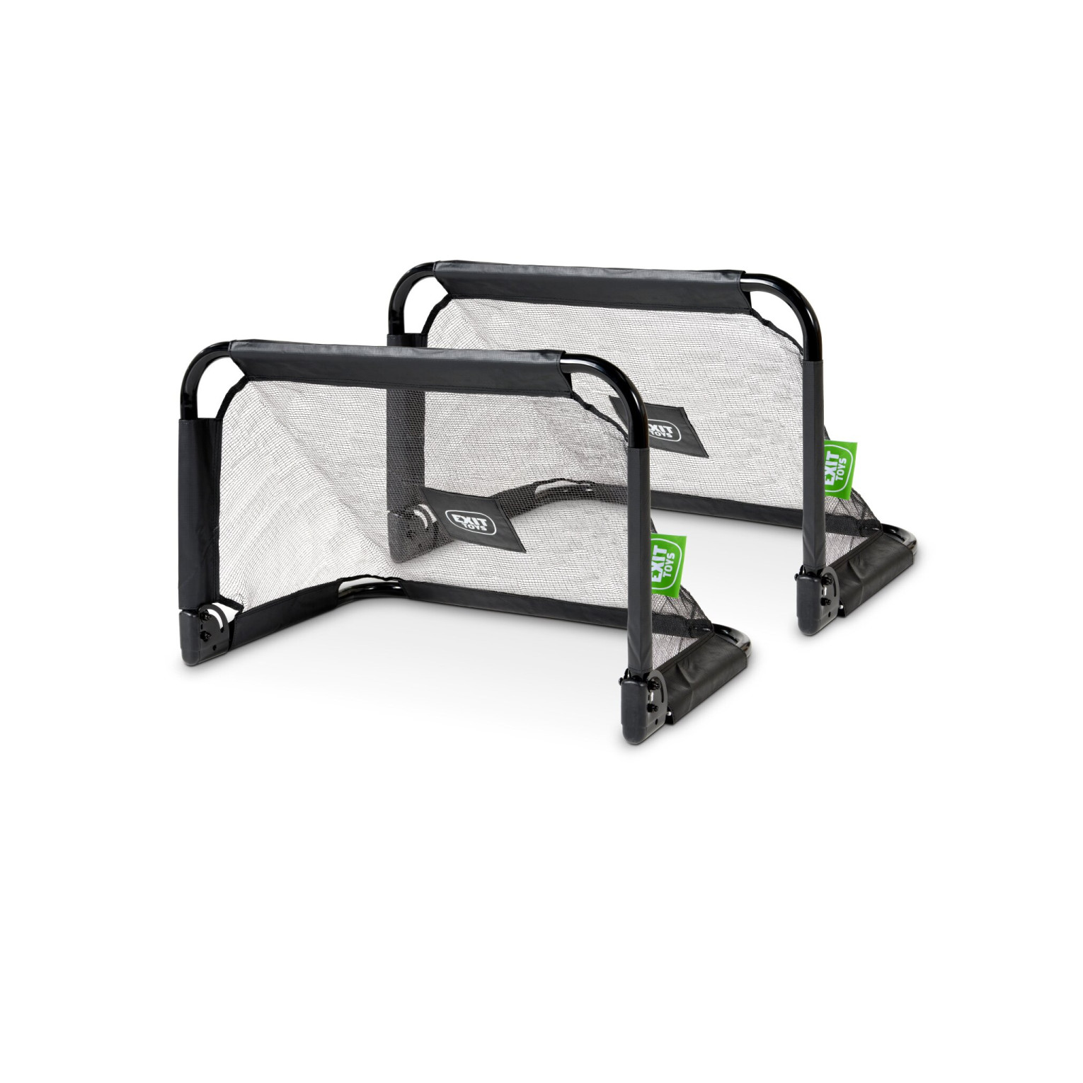 EXIT Pico stalen voetbaldoel 90x60cm (set van 2) - zwart