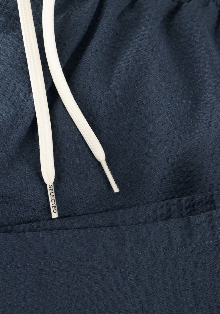 SELECTED HOMME blauwe selected homme  slhcooper seersucker swimshorts