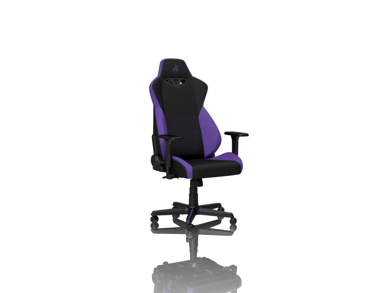 Nitro Concepts S300, Polstret vatteret sæde, Polstret vatteret ryglæn, Sort, Lilla, Sort, Lilla, Stof, Skum, Stof, Skum