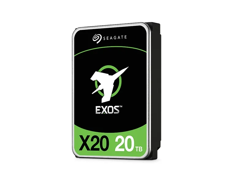 Seagate Exos X20 ST20000NM007D - Harddisk - 20 TB - intern - SATA 6Gb/s - 7200 rpm - buffer: 256 MB