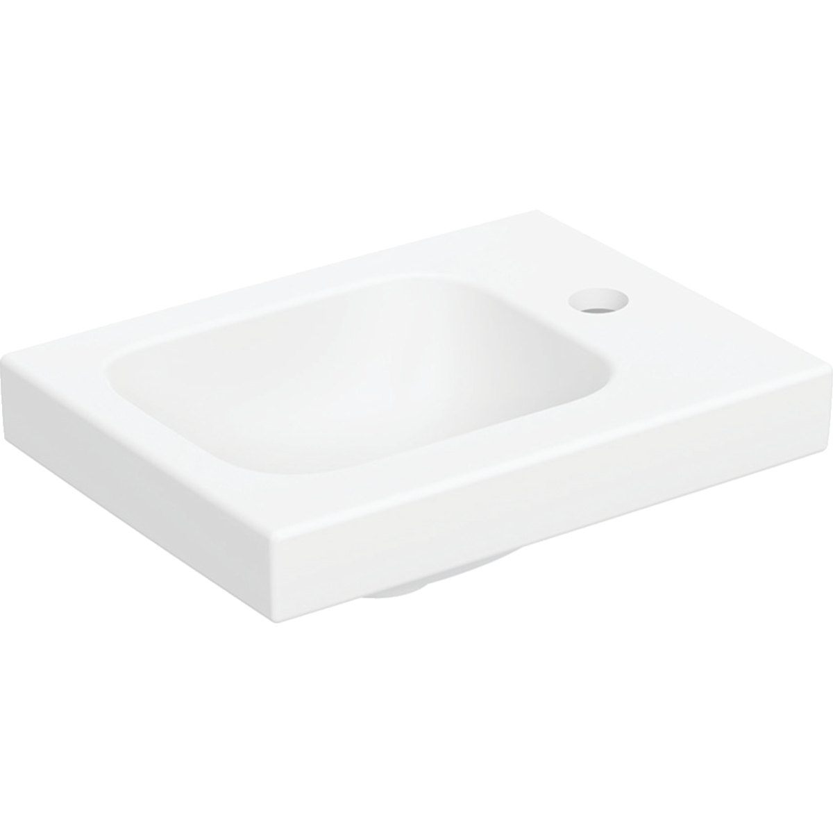 Geberit iCon Light fontein met kraangat rechts 38cm wit