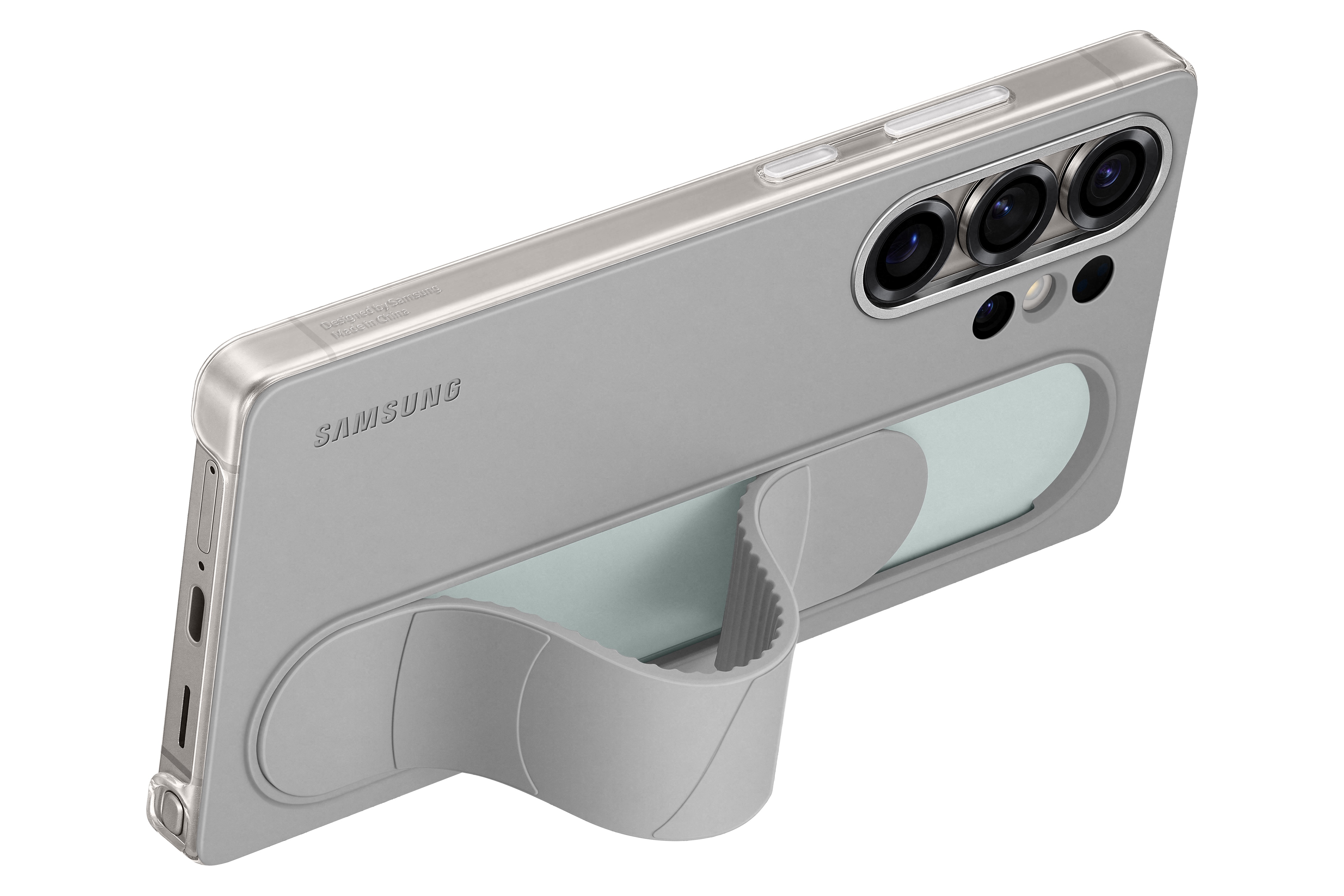 Galaxy S25 Ultra Silikon Grip Cover Hülle (EF-GS938CJEGWW) - Grau