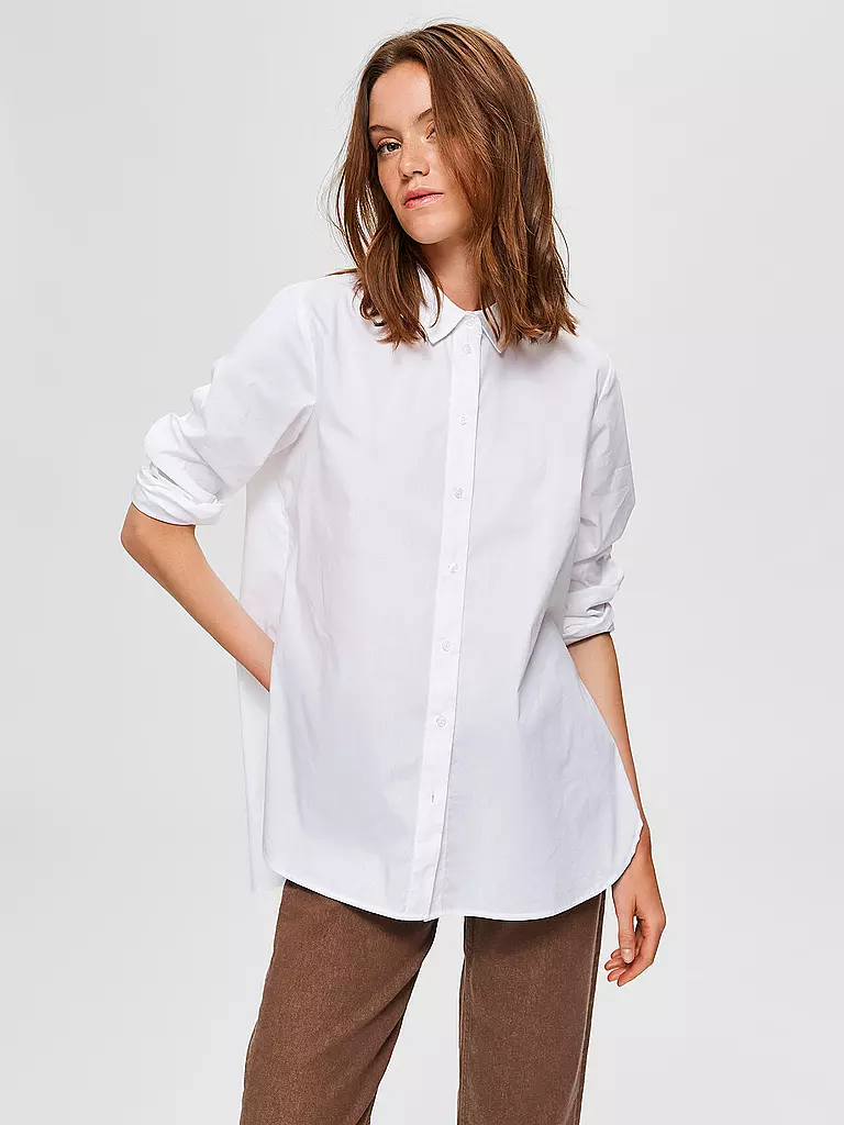 SELECTED FEMME Bluse SLFORI weiss