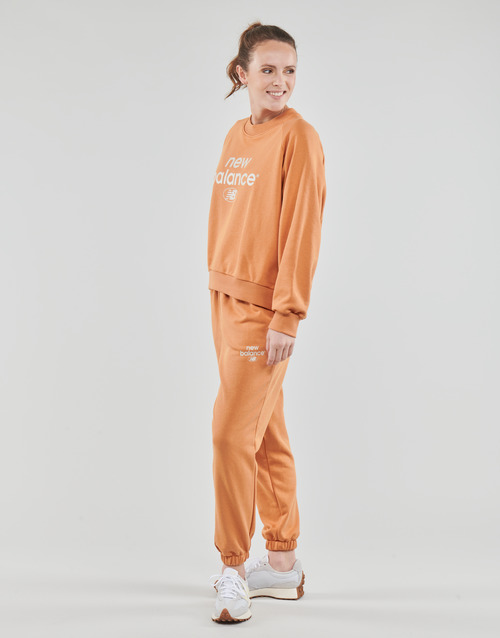 New Balance - ESSENTIALS GRAPHIC CREW FRENCH TERRY FLEECE SWEATSHIRT - Orange