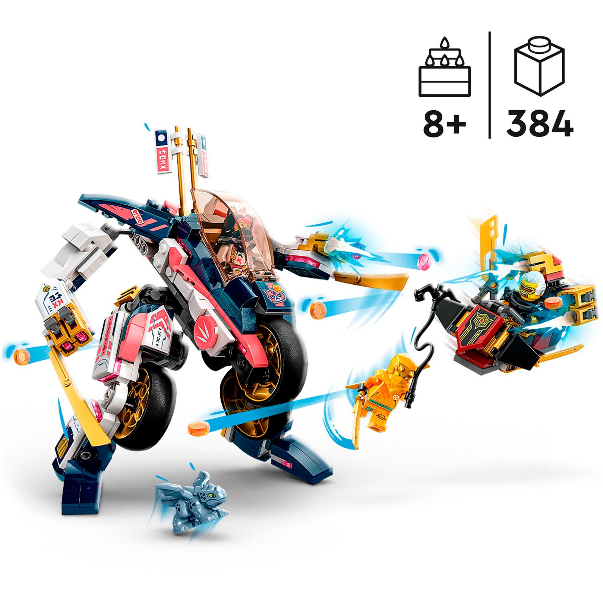 LEGO Konstruktionsspielzeug Ninjago Soras Mech-Bike