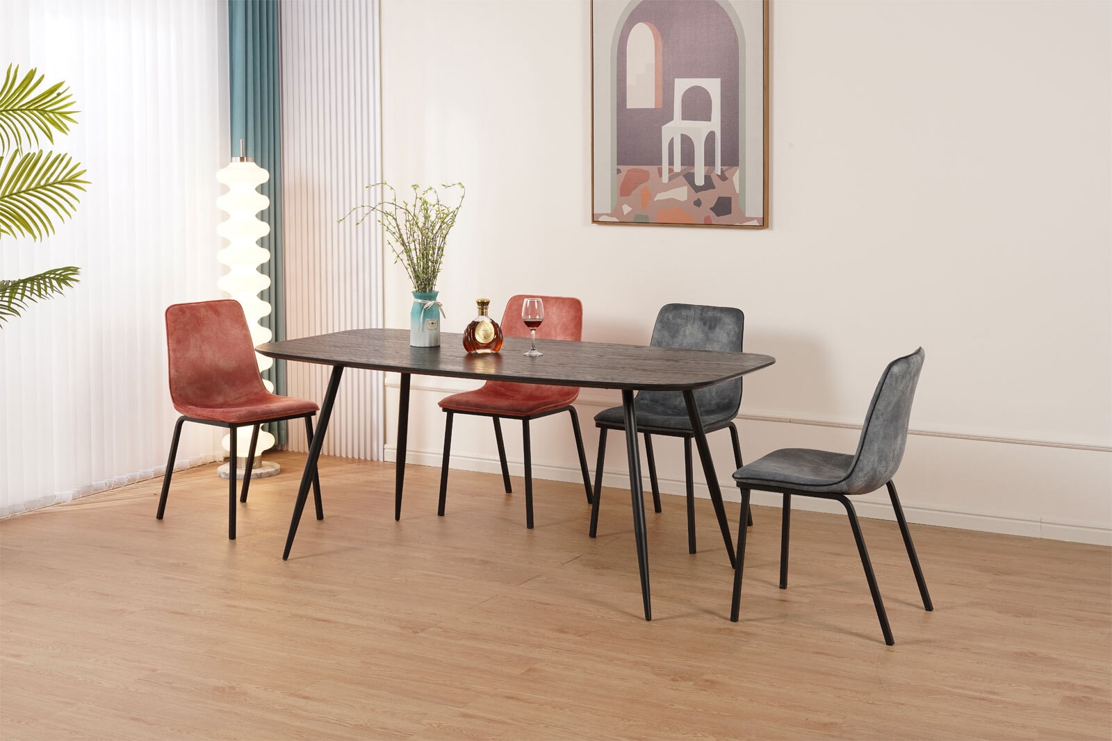 Esszimmerstuhl FLORENCE 2er Set pink