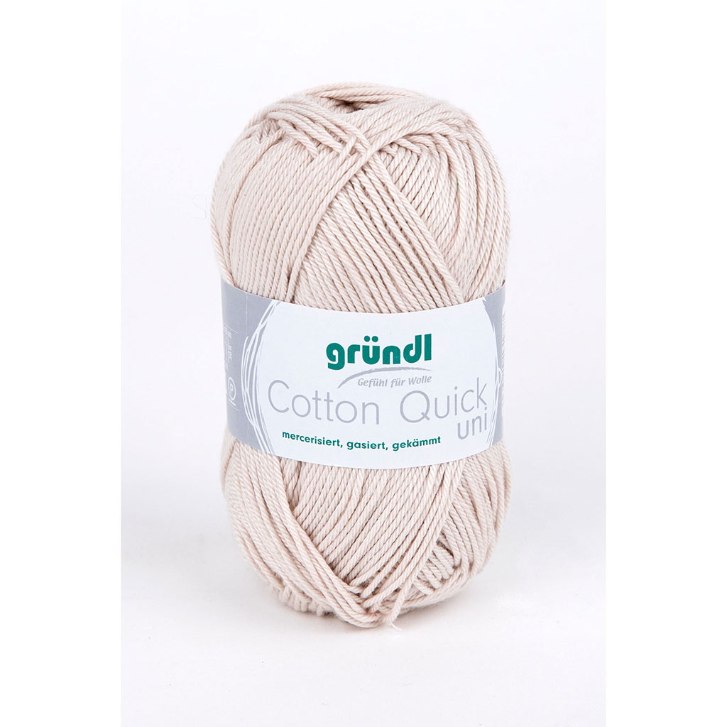 Pelote de laine COTTON QUICK beige 50g