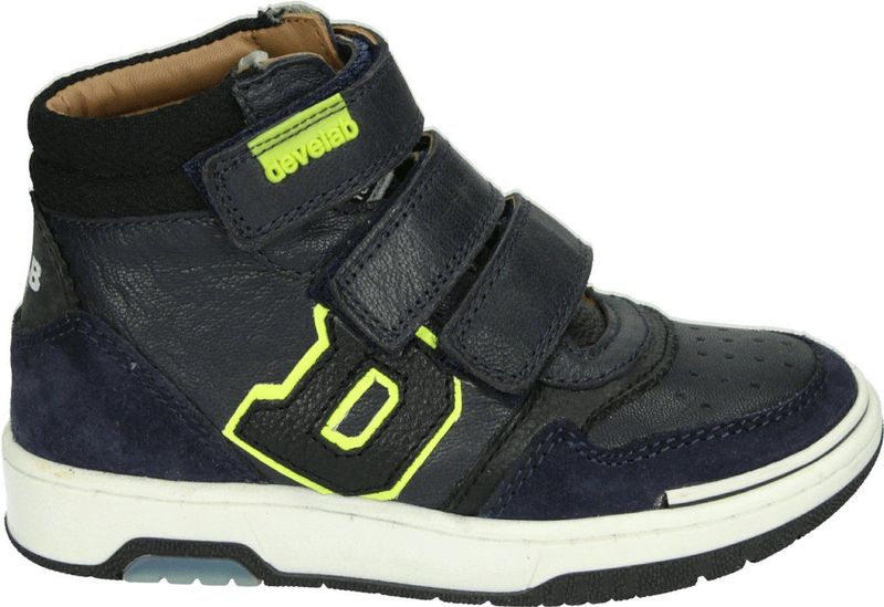 Develab - 44307 - Klittenbandschoen - 639 Navy - Leer