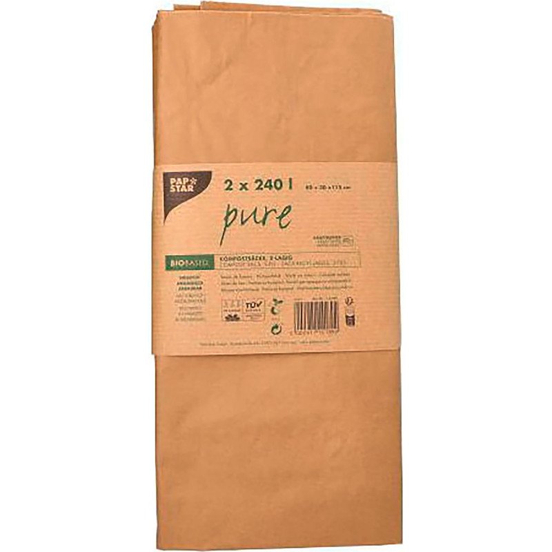 Sac pour déchets verts en kraft brun