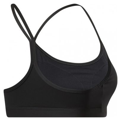 Brassière Femme Reebok Lux Skinny Strap Bra Noir