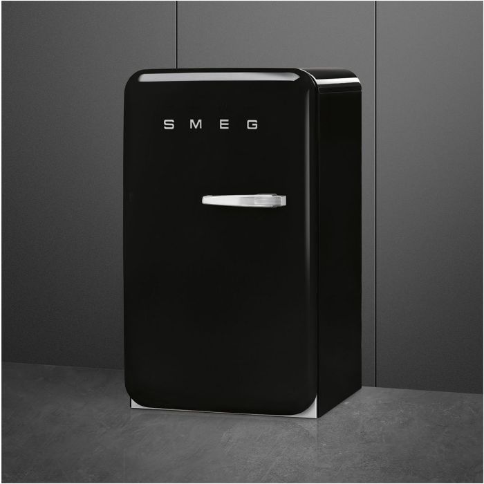 SMEG Stand-Kühlschrank 50's Retro Style FAB10LBL5 Schwarz