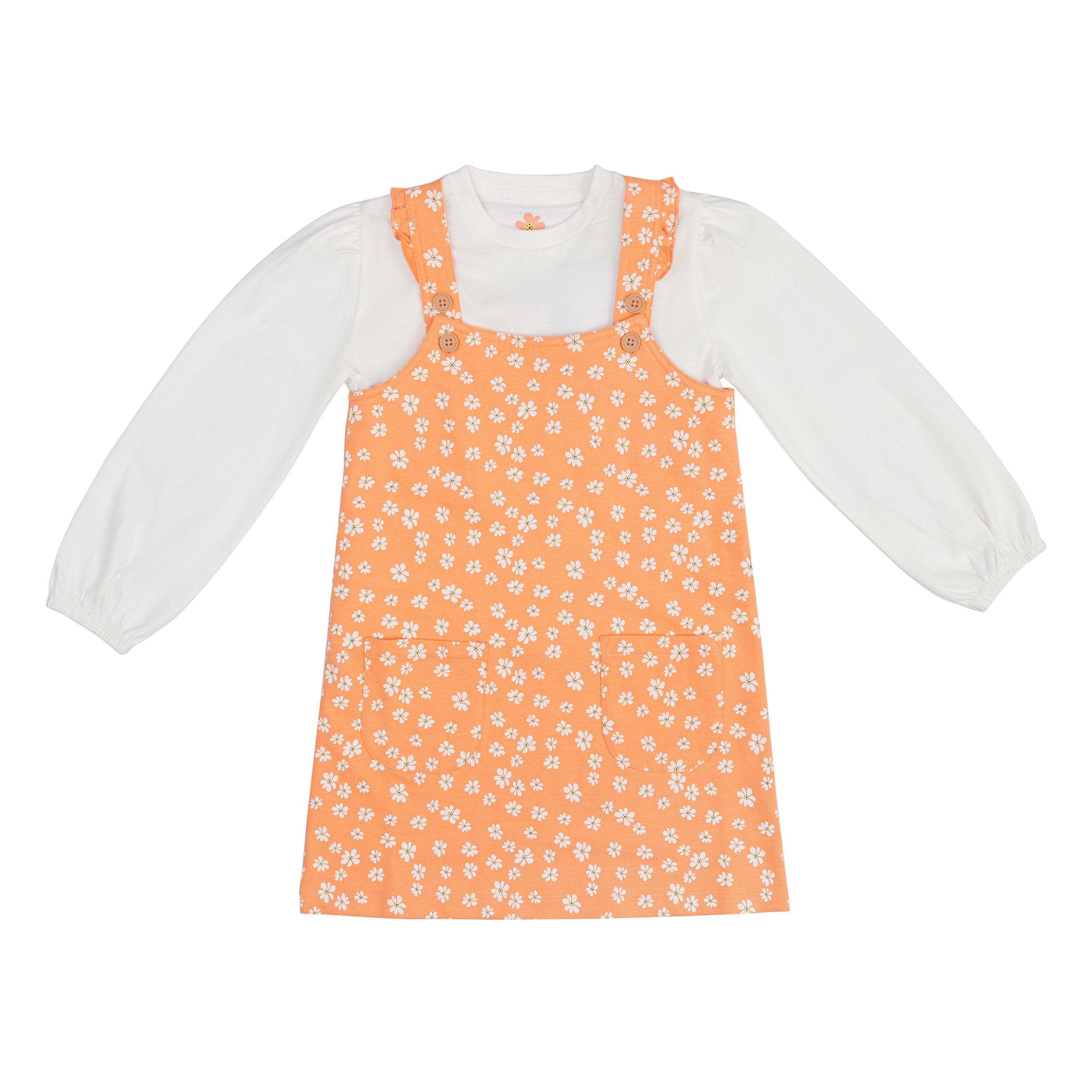 Be You Studio Younger Girl Pinafore Dress and T shirt