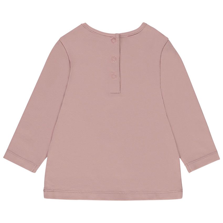 Lot de 3 t-shirts en jersey uni pour bébé fille - Rose