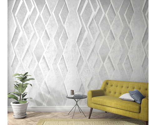 Vliesbehang 47240 Smart Art Easy grijs zilver 3-delige set 159 x 270 cm