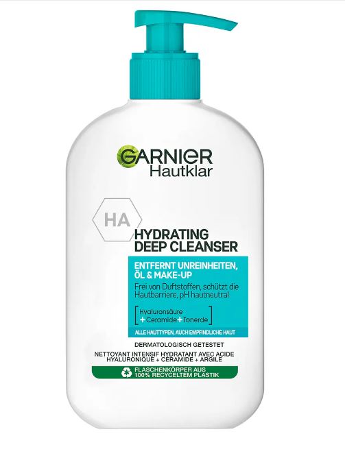 GARNIER SkinActive Hautklar Hydrating Deep Cleanser<br>250 ml, Dispenser