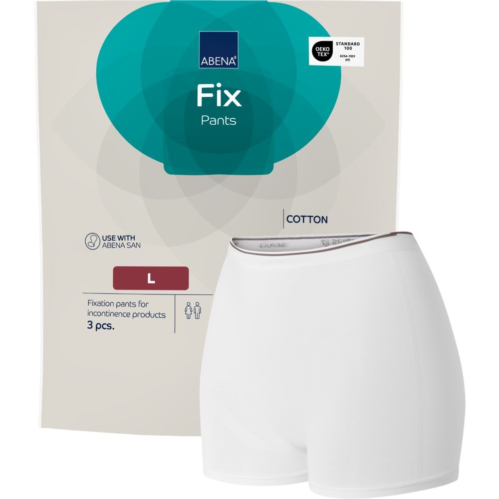 Abena Fix Cotton Fixierhose<br>3 Stück, Box, L 90-110cm, mit Bein
