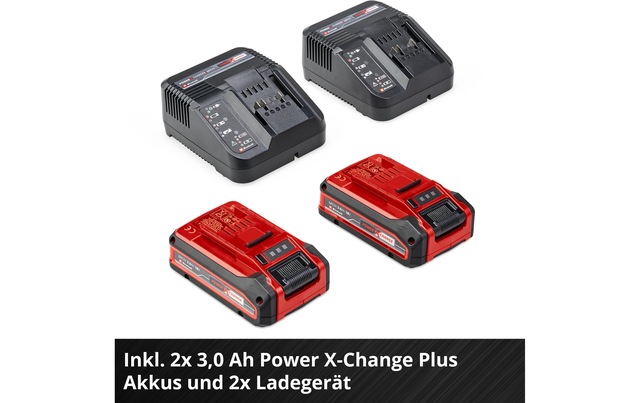 Einhell Akkurasenmäher »Akku-Rasenmäher RASARRO 36/36 Kit, 2 x 3.0Ah Plus«
