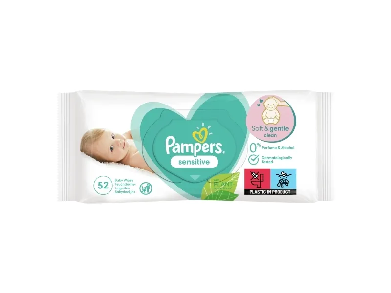 Pampers 81687197, Vådservietter til baby, Dermatologisk testet, Neutral pH
