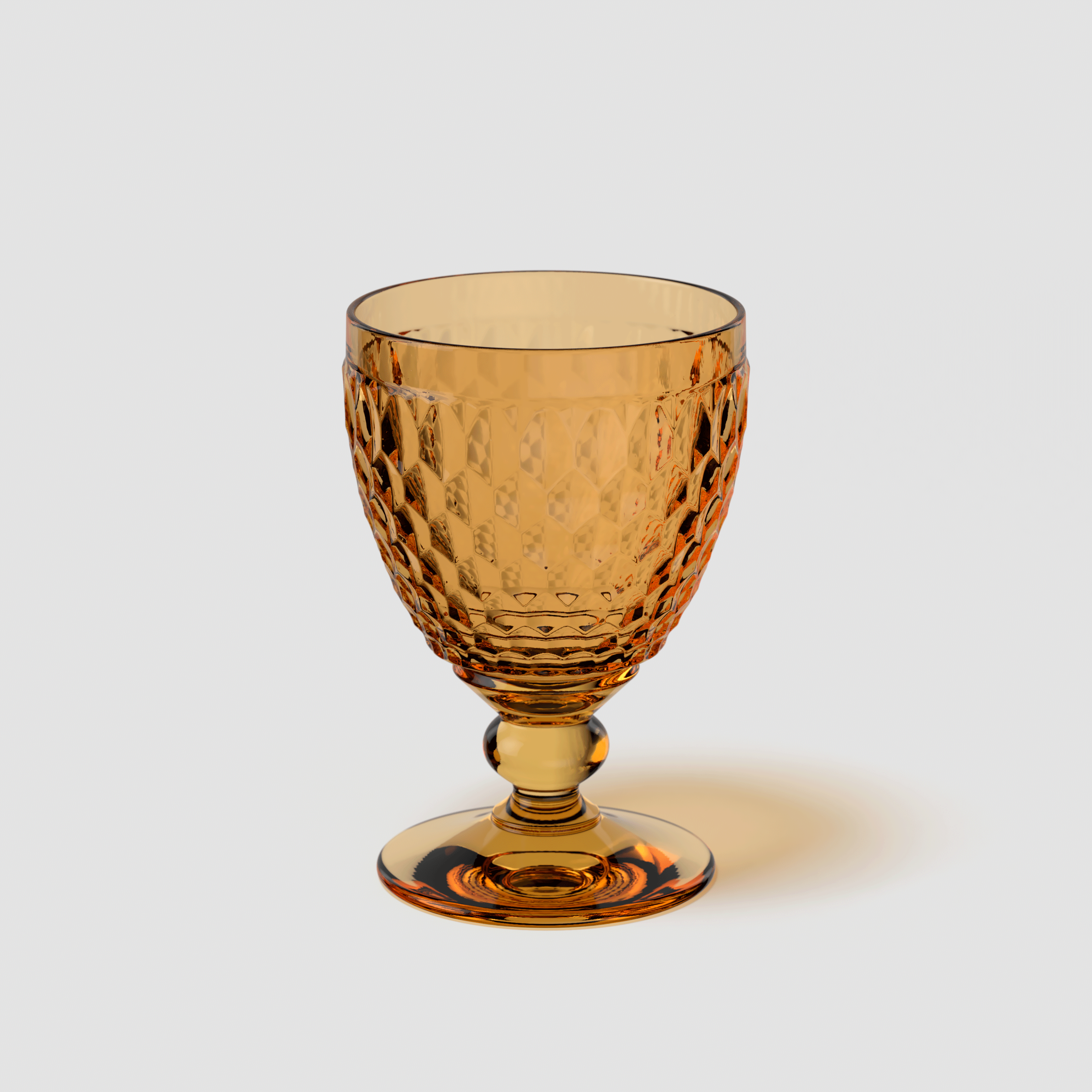 Boston Red wine glass Yellow, 6.8 oz, crystal glass