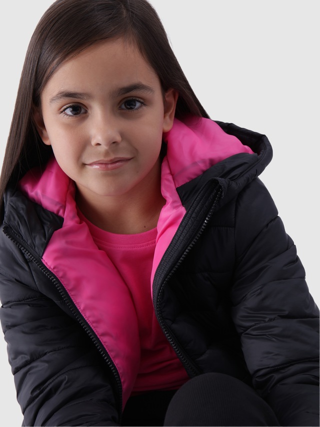 4F Steppjacke mit Kapuze