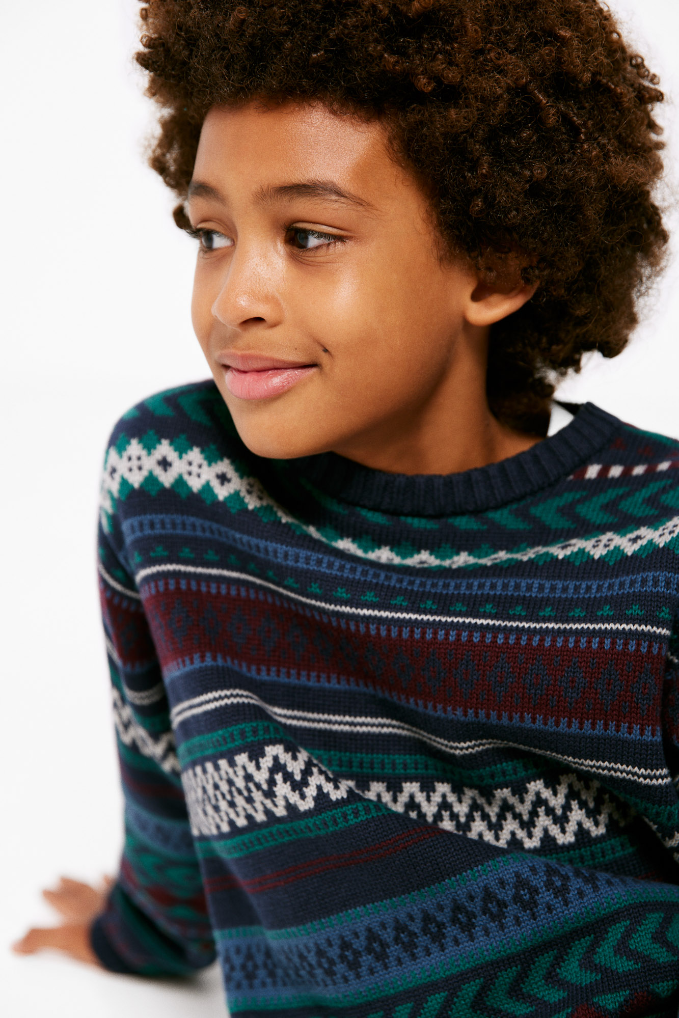Suéter jacquard infantil