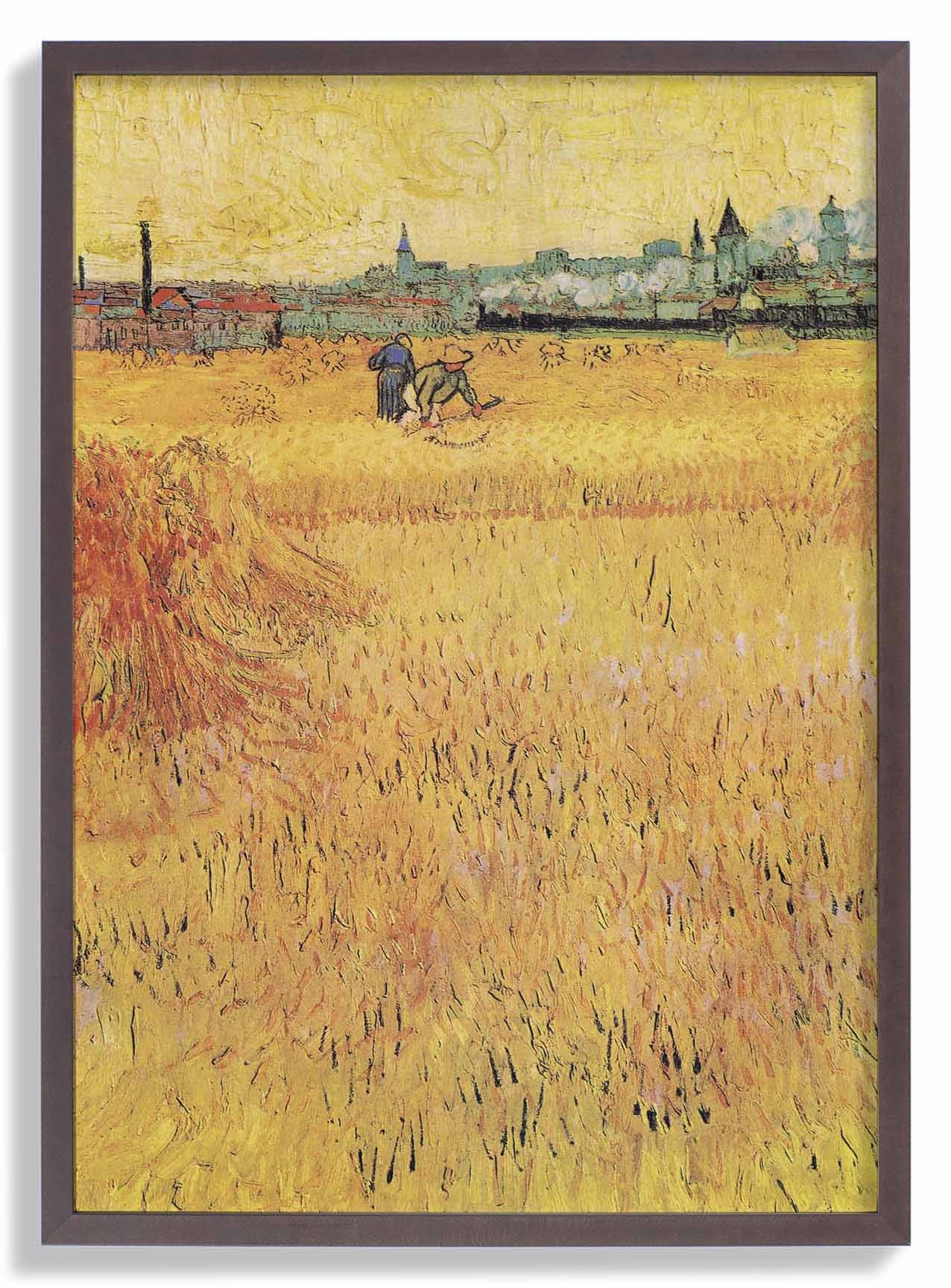 Weizenfeld mit Blick auf Arles von Van Gogh