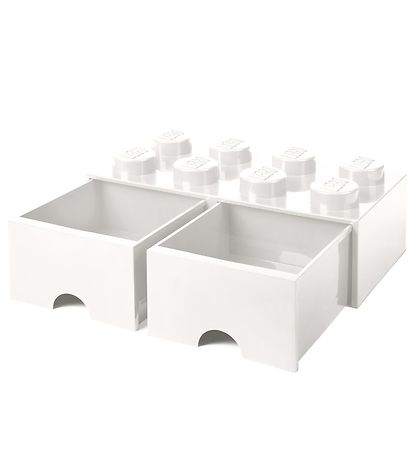 LEGO? Storage Opbevaringsskuffe - 8 Knopper - 50x25x18 - Hvid
