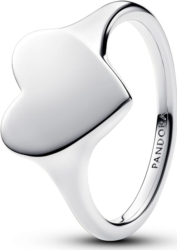Pandora Moments 925 Sterling Silver Engravable Heart Ring 193988C00